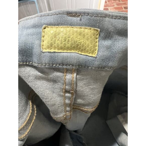 Mother Looker Ankle Fray Jeans Sweet Talk Me Light Wash Size 26 - Picture 8 of 12